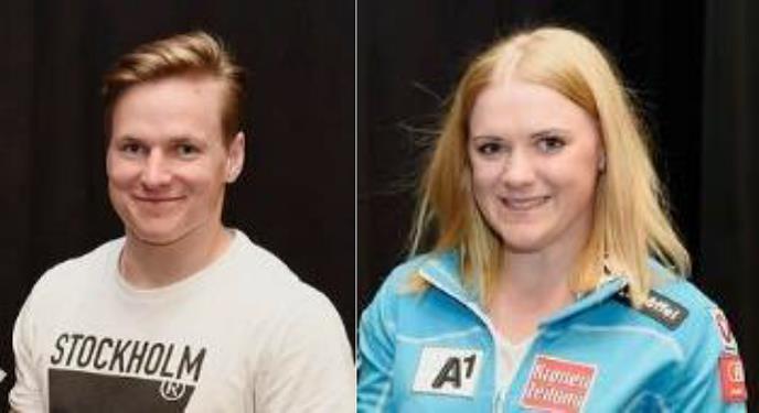 Zwei Schirennläufer des ASKÖ ESV St. Veit/Glan im alpinen Schiweltcup: Katharina TRUPPE und Richard LEITGEB